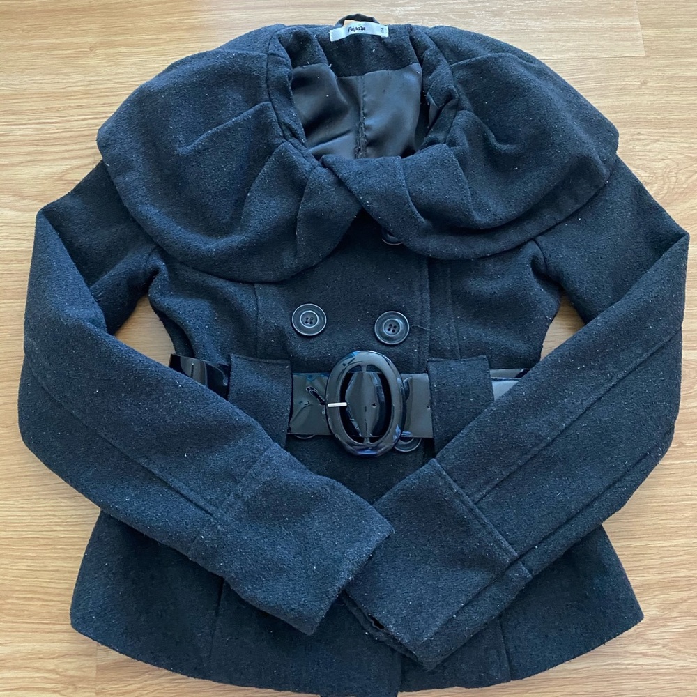 papaya pea coat